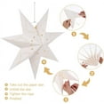 thumbnail image 3 of NOGIS 45cm Paper Star Lantern Lampshade Hollow Out Paper Star Lanterns for Christmas Xmas Wedding Party Home Hanging Decorations, 3 of 7