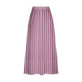 thumbnail image 5 of GigrtiJin Womens Stripe Midi Skirts Plus Size Loose a Line Elastic High Waisted Skirt Casual Fashion Skirt with Pocket, 5 of 5