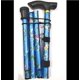 thumbnail image 3 of Bastón Plegable Bastón para Caminar Floral de Aluminio Ajustable para Senderismo Camping Ayuda de Movilidad Duradera,Azul,11 Feliz Sencillez, 3 of 3