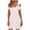 #0419-Pink, variant on Uootdi Casual Dresses for Women Cold Shoulder Solid Color Short Sleeve Dress With Metal Ring Decor Lightweight Top Casual Blouse Gift