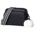 thumbnail image 2 of Women Coin Key Pouch Genuine Leather Commuting Purse with Pendant (Black), 2 of 10
