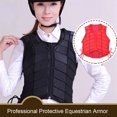 thumbnail image 2 of relayinert Adjustable Riding Horse Vest Comfortable And Durable Easy To Horse Riding Equipment For Men Safe black Adult s, 2 of 6