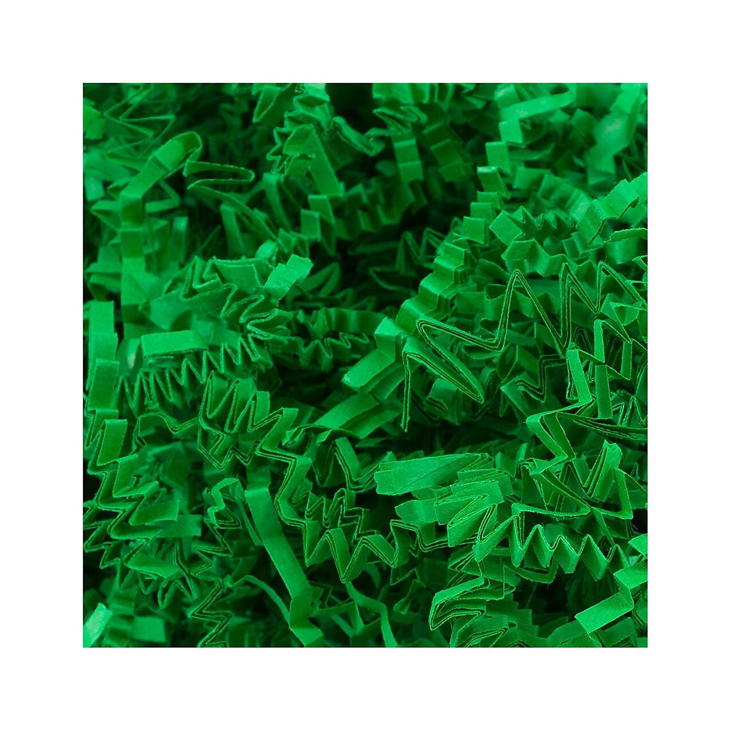 JAM Paper Crinkle Cut Shred Tissue Paper, Green, 20lb/Box