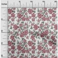 thumbnail image 1 of oneOone Polyester Lycra Fabric Leaves & Floral Ikat Printed Craft Fabric BTY 56 Inch Wide, 1 of 4