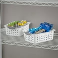 thumbnail image 6 of Sterilite 16228012 Small Ultra Plastic Storage Organizer Basket, White (36 Pack), 6 of 10