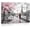Frame-style, variant on Paris Eiffel Tower Canvas Wall Art, Romantic Couple Under Umbrella Painting, Pink Cherry Blossom Black and White Parisian Artwork for Living Room Bedroom Home Decor