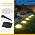 thumbnail image 7 of 5 Pack Solar Pebble Lights Outdoor, Solar Rock Lights Outdoor, Outdoor Waterproof Landscape Night Lights, Solar Stone Lights for Yard Walkway Patio Pathway Flowerbed Garden Decoration, 7 of 7