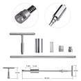 thumbnail image 3 of Paintless Dent Puller Kit Car Dent Tools T Bar Slide Hammer+ 18Pcs Glue Puller Tabs For Vehicle Suv Car Auto Body Hail Damage Remover, 3 of 7