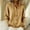 Khaki, variant on Women Hooded Button Front Knit Cardigan Top Drawstring Long Sleeve Loose Soft Sweater, S