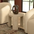 thumbnail image 2 of Alpine Furniture Sloane 20 in. W Round Wood End Table in Natural Driftwood, 2 of 9