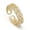 Gold, variant on Gold Tone Adjustable Braided Open Band Statement Ring with Pavé Accents, Wrap Style Women Ring