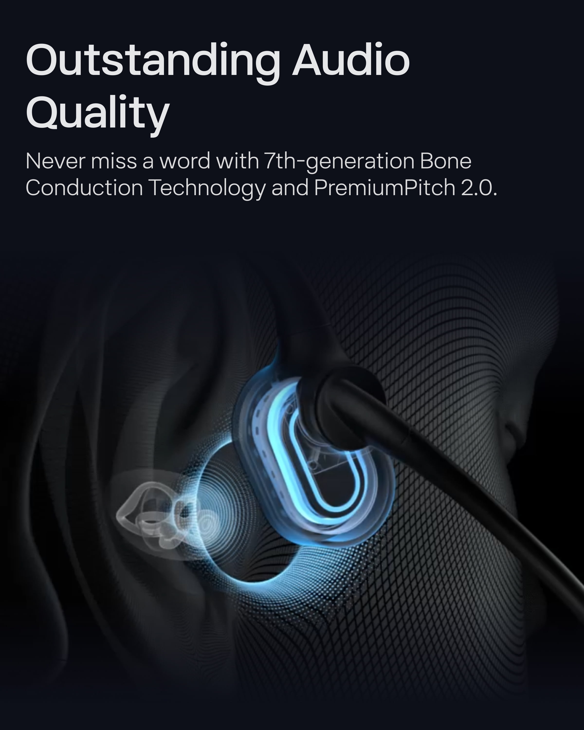 OpenComm2 2025 Upgrade - Open-Ear Bone Conduction Headphones