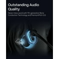 thumbnail image 3 of OpenComm2 UC 2025 Upgrade - Open-Ear Wireless Computer Headset with Boom Mic - Bone Conduction Bluetooth Stereo Headphones - USB-C Compatible with PC and Mac - Zoom Certified - with Bookmark, Black, 3 of 10