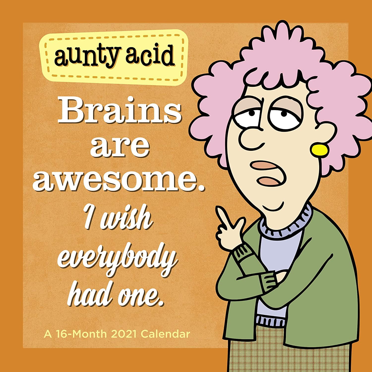 Day Dream Calendars 2021 Aunty Acid Mini Wall Calendar, 7