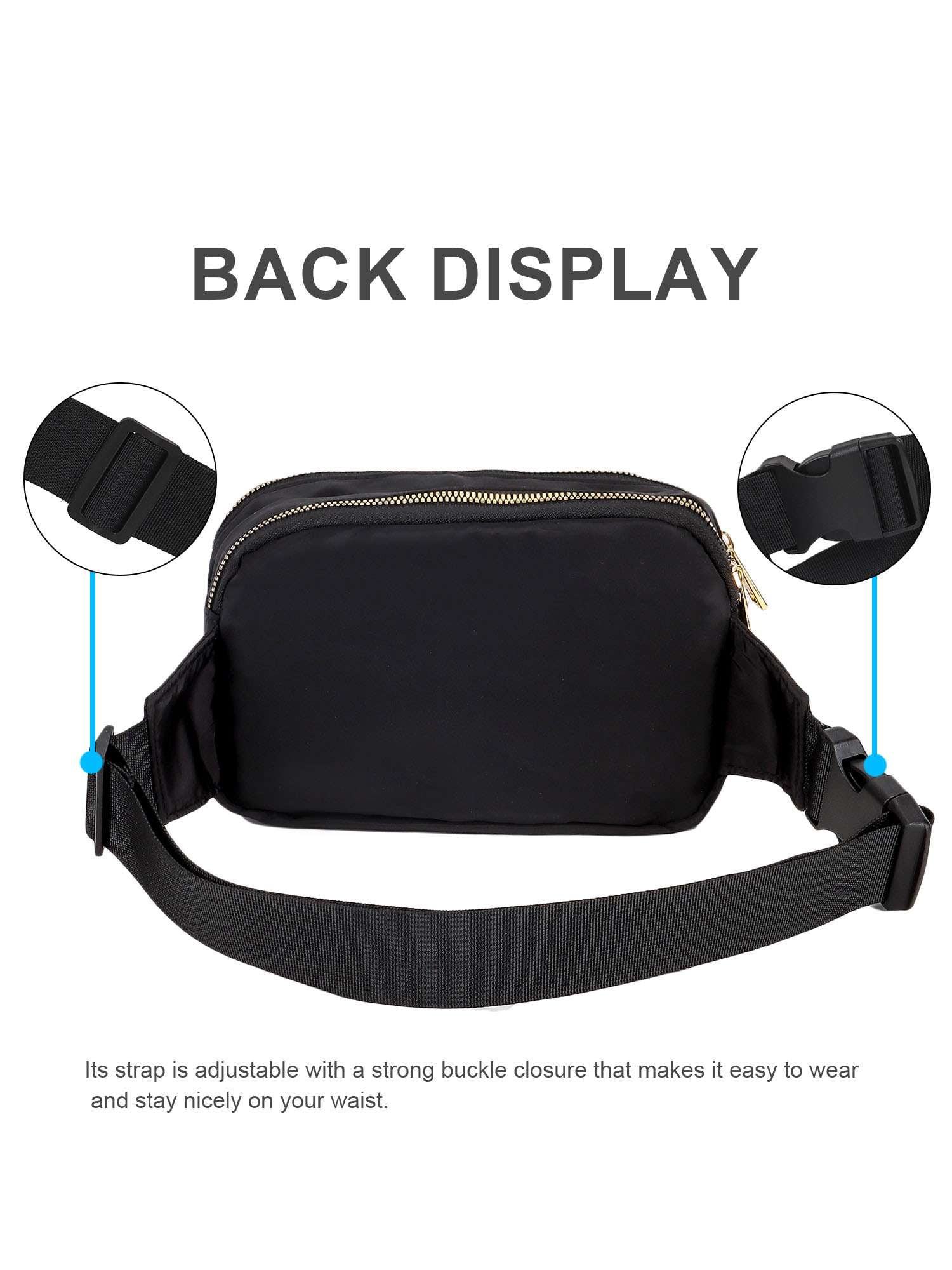 Gustave Fanny Pack for Women Men Fashion Waterproof Belt Bag