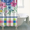 thumbnail image 4 of Pioneer Colorful Floral Shower Curtain for Bathroom Home Decor Bathtubs Waterproof Fabric Curtain with 7 Hooks 36x72in, 4 of 6