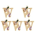 thumbnail image 4 of kusrkot 5 PCS/Lot Colorized A-Z English Alphabets Pendant omen Hair Clothes Decor W W, 4 of 7
