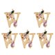 thumbnail image 4 of 5 Pedazos de Colgante de Aleación Letras Inglesas DIY Joyería Macarena, 4 of 7