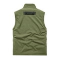 thumbnail image 3 of Dovford Men Full-Zip Lightweight Softshell Vest Quick Dry Outdoor Casual Multi Pocket Fishing Vests Sleeveless Jacket for Hiking Golf, 3 of 3