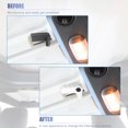 thumbnail image 4 of Unique Bargains 6 Pcs Housse de Poignée d'Interrupteur de Retrait de Toit Rigide pour Jeep Wrangler JL JLU 2018-2023 Blanc, 4 of 7