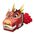 thumbnail image 4 of Paquete de Material para hacer cabeza de dragón, juguete DIY con cabeza de dragón, manualidades de papel 3D, Festival, artesanía a mano para niños, , Rojo, 4 of 8