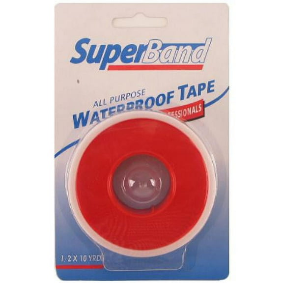 SuperBand Waterproof Adhesive Tape 1/2" X 10 Yards Latex Free