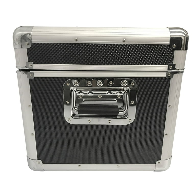 Classic Acts Record Album Storage Case – Aluminum Lp Record Player Crates for Records – Holds up to 150 Records - Walmart.com