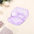 thumbnail image 3 of Unique Bargains 1 Pc Large Capacity Drawstring Makeup Bag for Vacation Business Travel Mesh Fabric purple, 3 of 6