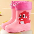 thumbnail image 2 of Gelikeya Rain Boots for Boys Soft and Breathable Easy-On Lightweight Rainboots Rainwear (Pink, Size 5-6 Years), 2 of 3