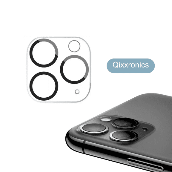Qixxronics for iPhone 11 Pro Lens Protector Clear Tempered Glass Camera Lens Cover