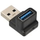 thumbnail image 4 of Adaptador USB macho a USB hembra de ángulo recto de 90 grados, adaptador USB 3,1 de carga de transmisión de alta velocidad de 10Gbps portátil pequeño, 4 of 8