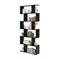 thumbnail image 4 of FASCK 6-Tier S-Shaped Bookshelf, Z-Shelf Storage Display Bookcase, Modern Decor for Living Room, Office, Space Saver, 4 of 9
