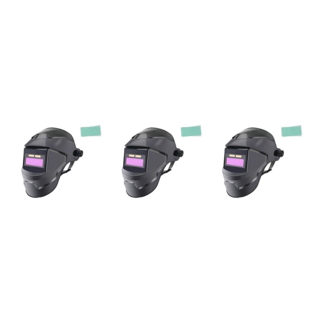 tamizeot Casque de Soudage Confortable et Fonctionnel pour Soudage Sécurisé Masques de Soudage à Intensité Variable Casque de Soudage 2+5 Plaques de Protection 3ensemble