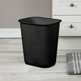 thumbnail image 4 of Sterilite 3 Gallon Rectangular Wastebasket Small Trash Bin, 24 Pack, Black, 4 of 5