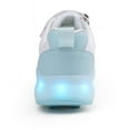 thumbnail image 4 of Kids LED Roller Skate Shoes with Wheel Light up Roller Shoes Kids Skates Sneakers Gift for Girls Boys Children, 4 of 14