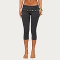 thumbnail image 6 of Yifymode Women Fold Over High Waist Capri Leggings Stretch Soft Breathable Fitted Yoga Workout Cropped Pants Casual Daily Lounge Gym Trousers, 6 of 6