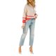thumbnail image 4 of VISgogo Mujer Otoño Invierno Jersey de Punto Manga Larga Solapa Cremallera Patchwork Sudadera VISgogo moda, 4 of 8