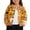 Orange1, variant on Kids Halloween Print Button Down Cardigan, Boys Girls Long Sleeve Funny Pattern Jacket, Casual Crew Neck Outerwear for Fall Winter Halloween Party Daily Loungewear(Orange7,8 Years)