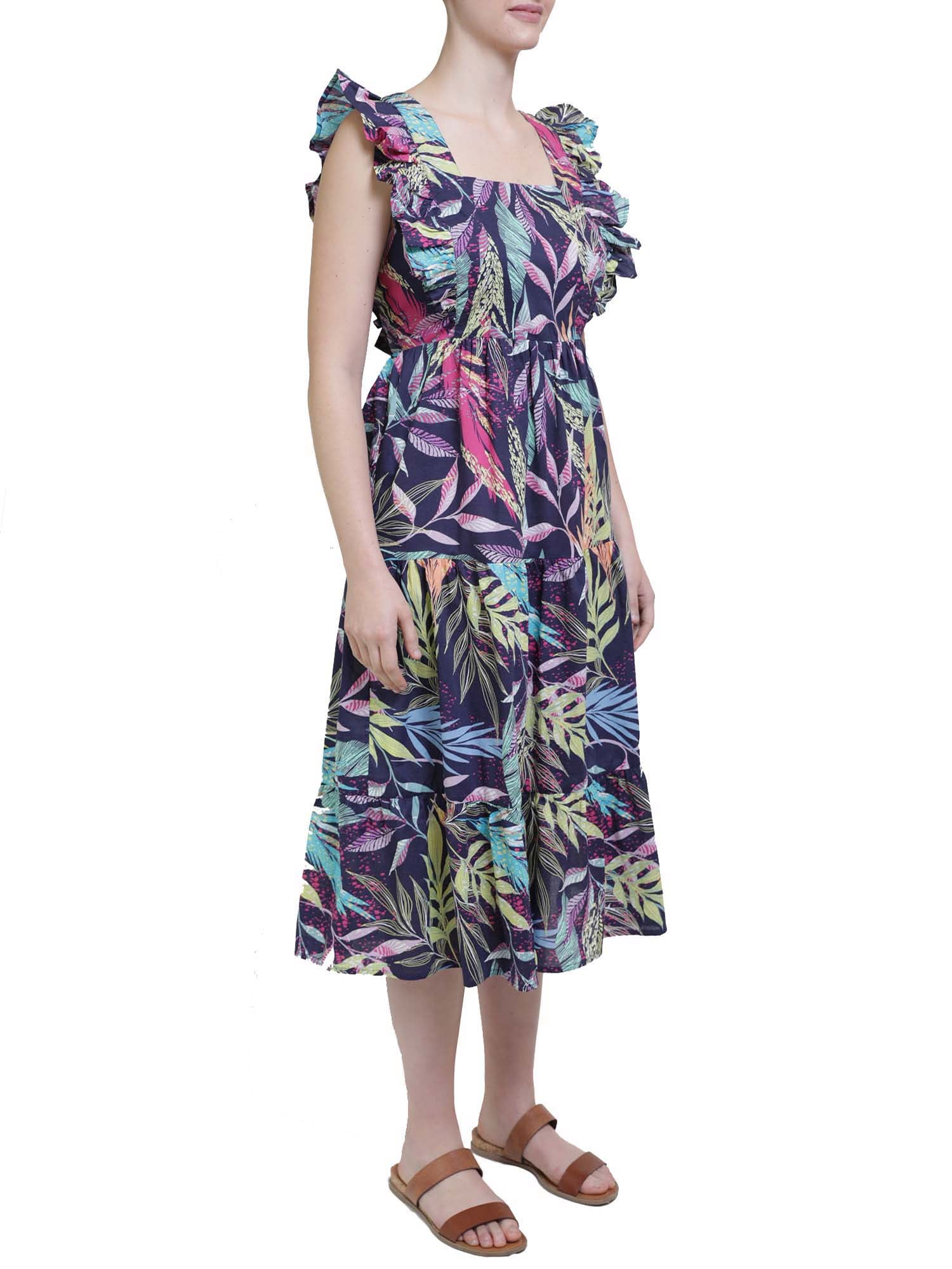 beachlunchlounge by beachlunchlounge Casual Maxi Dress, Women's Dress, Sizes XS-XXL, Blue Floral