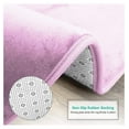 thumbnail image 5 of KriKac Bath Mat Set – Memory Foam Bath Mat - Soft Bathroom Rug - Non Slip and Super Absorbent - Fast Drying Machine Washable Bath Mat Set of 2 20 x 32, Lavender, 5 of 8