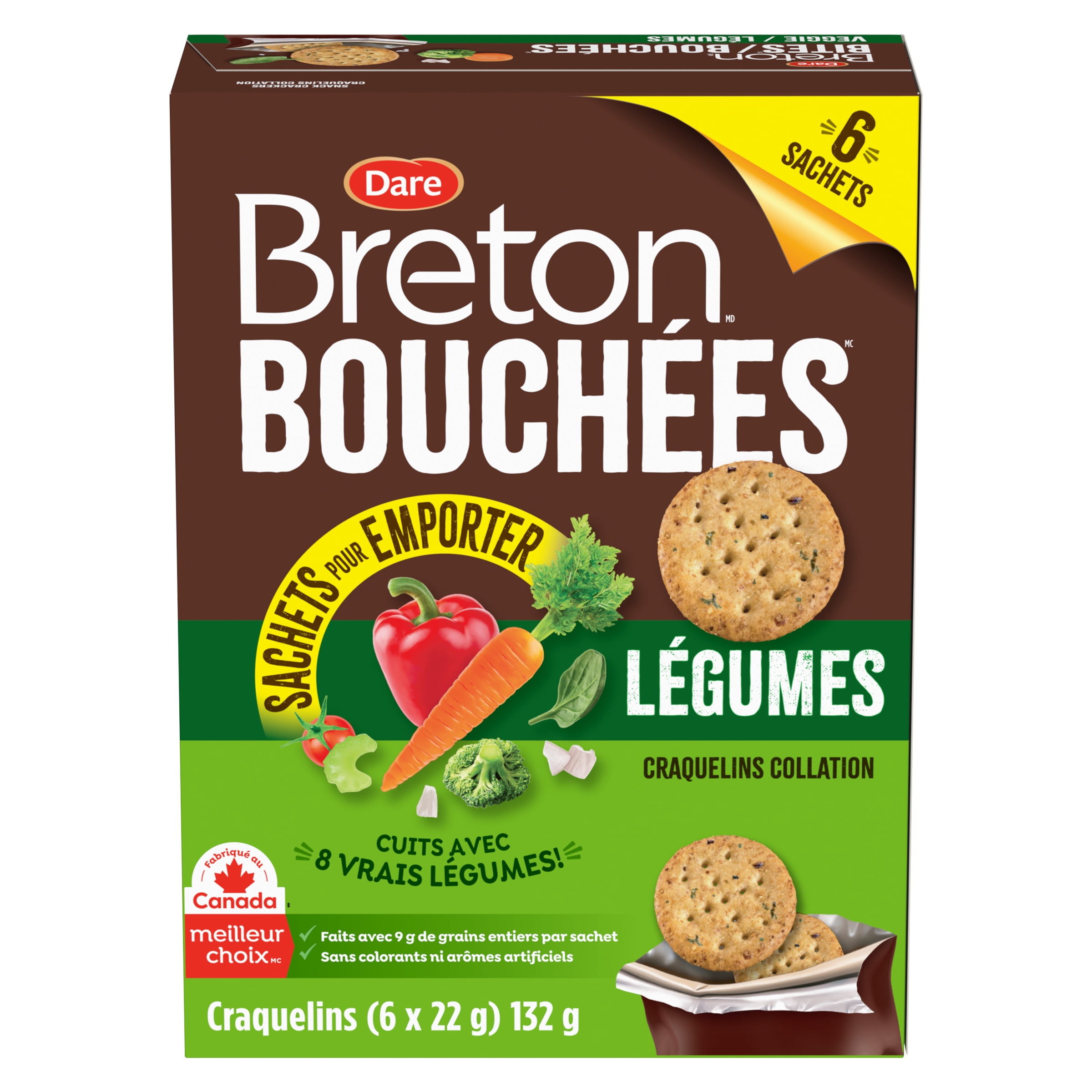 Breton Veggie Bites Pouches 6x22g