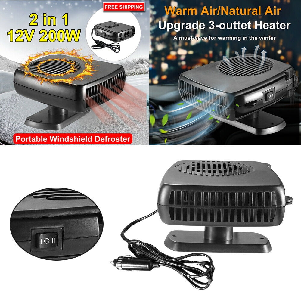 800W 12V/24V Car Heater Fan Combo Fast Heating Winter Windscreen Demister Defroster  Auto Truck Window Demister Interior Warmer - AliExpress