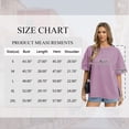 thumbnail image 4 of SWQZVT Womens Oversized T Shirts Cotton Loose Fit Crewneck Short Sleeve Side Slit Summer Casual Basic Tee, 4 of 8