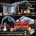 thumbnail image 3 of Luces de Navidad Nielfoi 20 metros 640 LED Estalactitas Blancas para Exterior, 3 of 9
