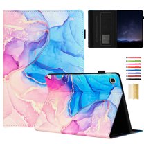 Smart Case for iPad 10th Gen 10.9" 2022 Marble Pattern, Premium PU Leather Kickstand Magnetic Wallet Folio Flip Auto Sleep / Wake Case with Card Slots & Elastic Band & Pencil Holder, B