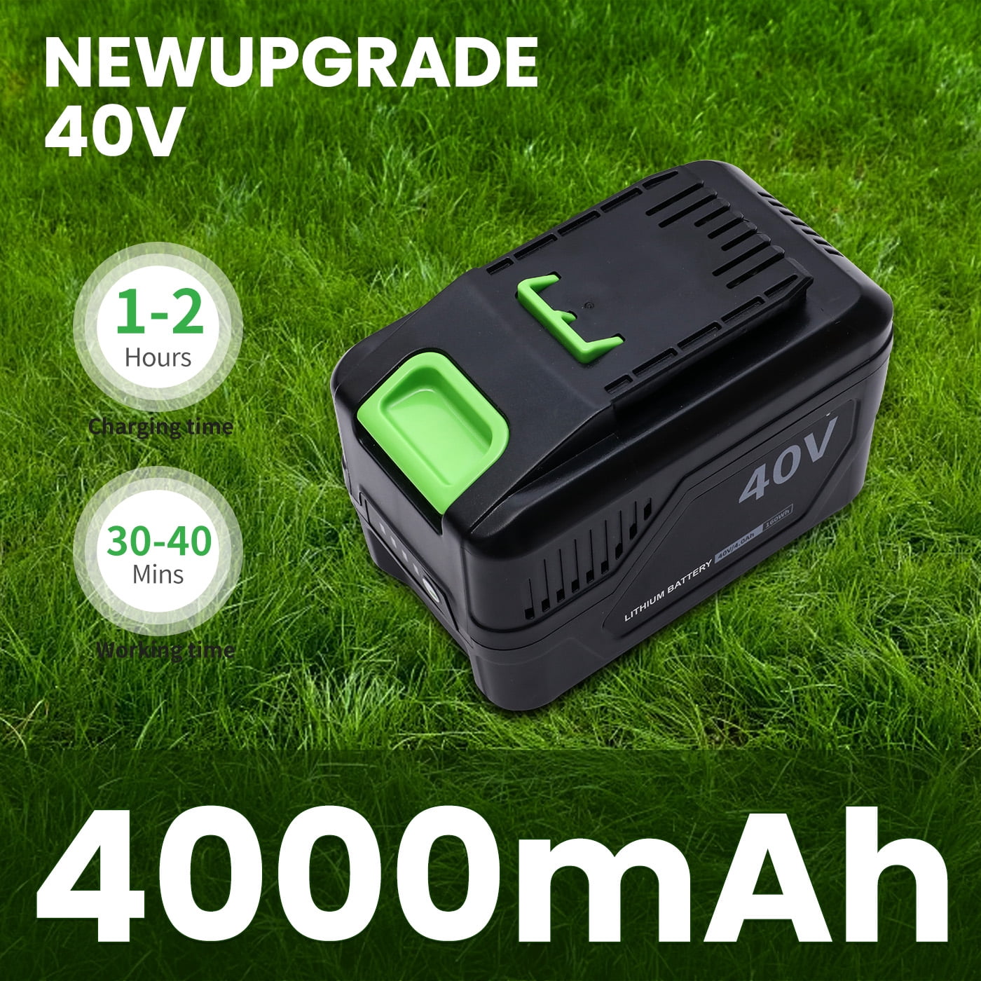 CATGOOD String Trimmer 1000W Electric Weed Eater,40V 4.0Ah Battery Powered Grass Trimmer,Silent Brushless Motor,Powerful Weed Wacker and Durable for Garden Yard Lawn Trimming,Black