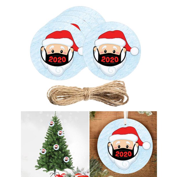 5 Piezas de Adornos para árboles de Navidad, Patrones de Santa, Adornos Colgantes de , Adornos para árboles, Artesanías Colgantes BLESIY árbol de navidad colgantes artesanías