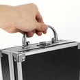 thumbnail image 2 of Aluminum Alloy Case Cosmetic Briefcase Portable Tool Box Instrument Storage Case, 2 of 9