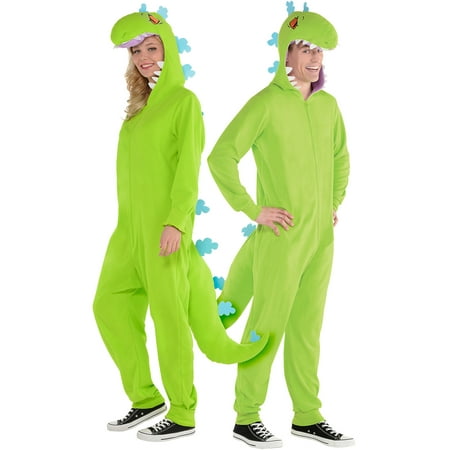 Rugrats Zipster Reptar One Piece Halloween Costume, Adults, Small/Medium,