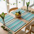 thumbnail image 5 of Turquoise, White and Grey Stripes Placemats Set of 4 Striped Pattern Place Mats Table Mats Kitchen Dining Home Outdoor Party Table Decoration, 5 of 9